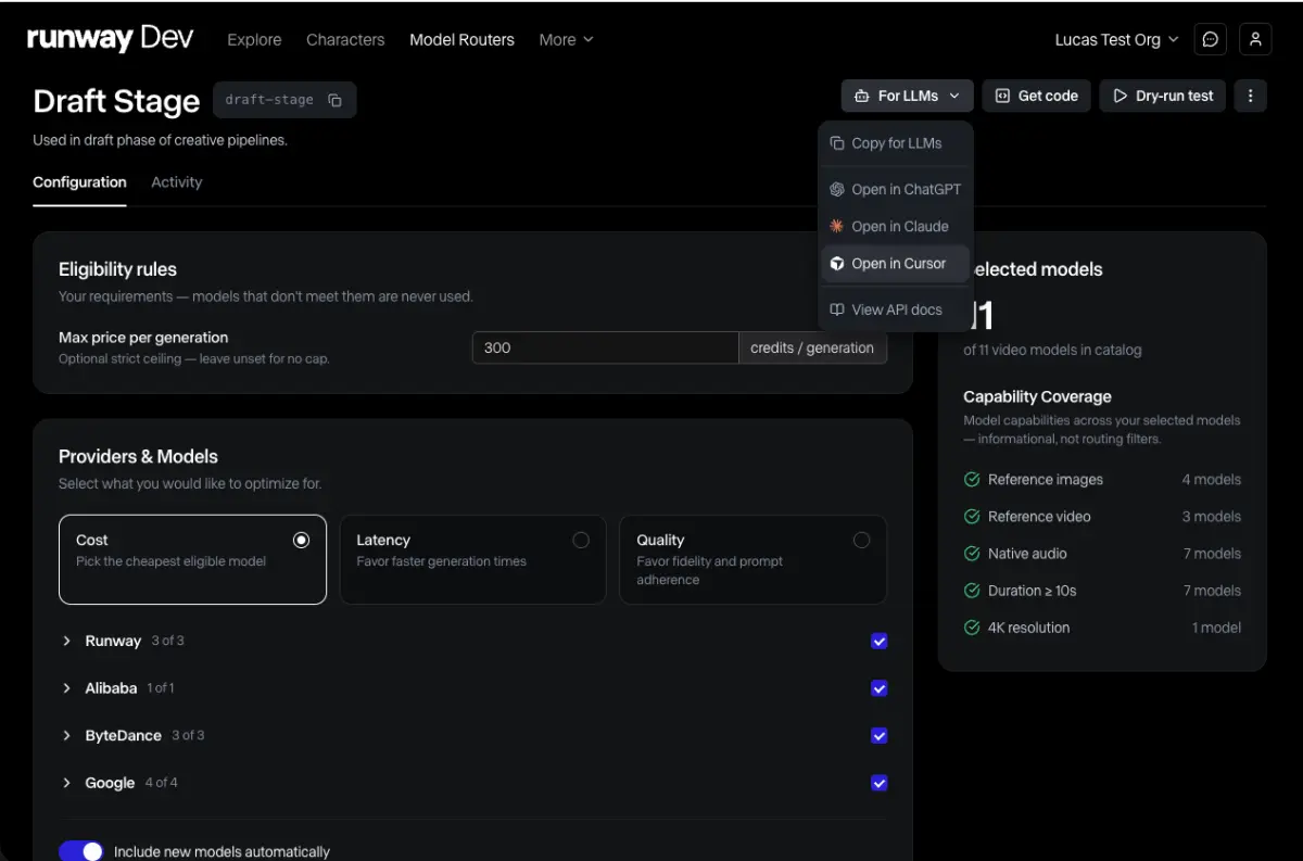 Runway's Pivot From 'Best Model' to 'Best Router' Is a Pricing Story